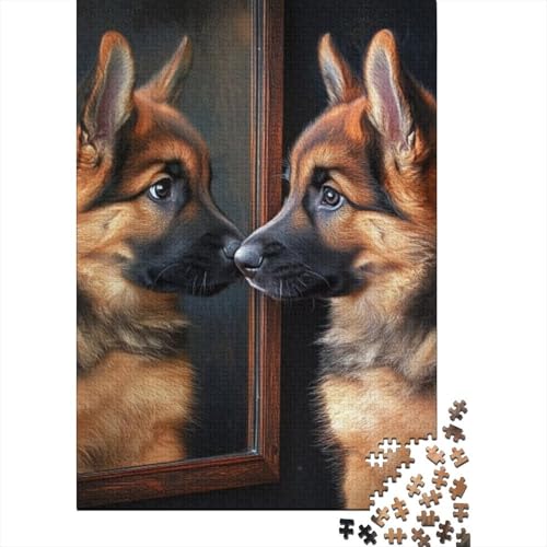 Puzzles 500 Teile Für Erwachsene German Shepherd 500-teiliges Puzzle. Anspruchsvolles Spiel 500pcs (52x38cm) von CPXSEMAZA