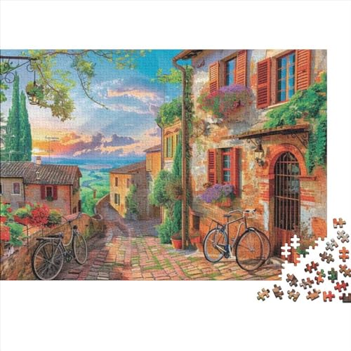 Puzzles 500 Teile Für Erwachsene Italian Street Scenery 500-teiliges Puzzle Lernspiele Heimdekorationspuzzle 500pcs (52x38cm) von CPXSEMAZA