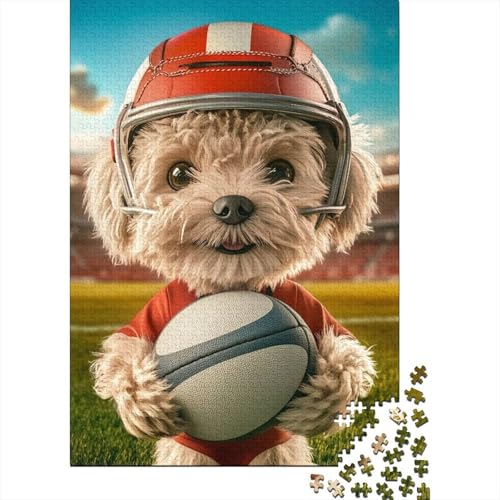 Puzzles 500 Teile Für Erwachsene Rugby Dog 500-teilige Puzzles, Einzigartige Wohndekoration Und Geschenke 500pcs (52x38cm) von CPXSEMAZA