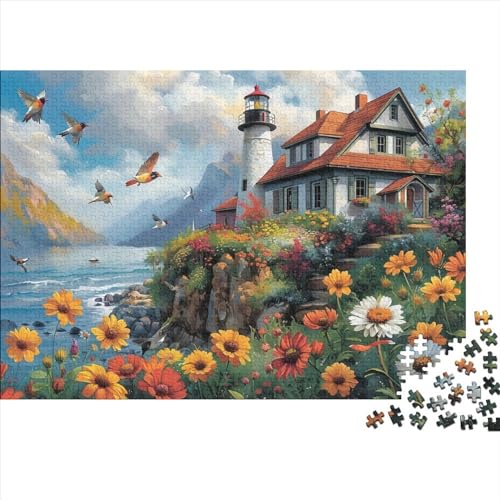 Puzzles 500 Teile Für Erwachsene Seaside Flowers Puzzle Lernspiele Heimdekoration Puzzle 500pcs (52x38cm) von CPXSEMAZA