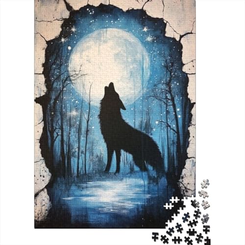 Puzzles 500 Teile Für Erwachsene Wolf 500-teilige Puzzles, Einzigartige Wohndekoration Und Geschenke 500pcs (52x38cm) von CPXSEMAZA