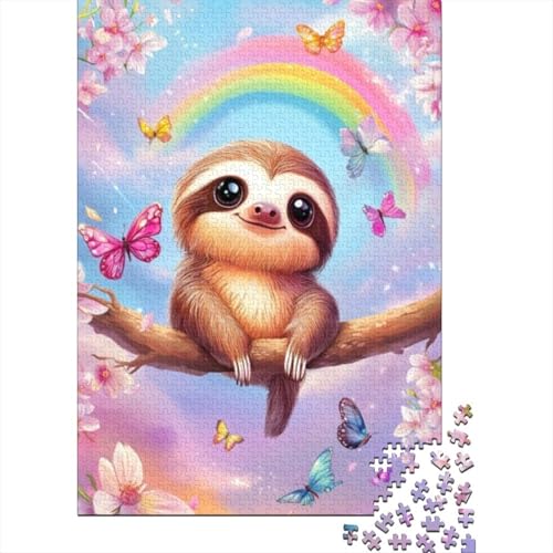 Puzzles Für Erwachsene 1000 Cute Sloth Puzzles 1000 Teile Anspruchsvolles Spiel 1000pcs (75x50cm) von CPXSEMAZA