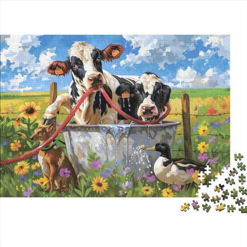 Puzzles Für Erwachsene 1000 Farm Animals Puzzle 1000 Teile Lernspiele Für Erwachsene 1000pcs (75x50cm) von CPXSEMAZA