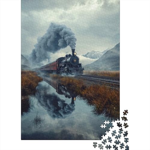 Puzzles Für Erwachsene 1000 Steam Train Puzzle 1000 Teile Lernspiele Für Erwachsene 1000pcs (75x50cm) von CPXSEMAZA