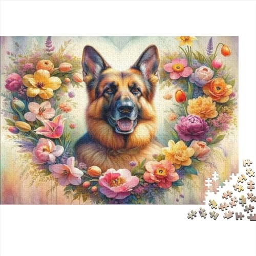 Puzzles Für Erwachsene 1000 Teile, German Shepherd Puzzle Bunte DIY-Puzzles Für Heimdekorationsgeschenke, Familienpuzzle Perfekt Für Spieleabende 1000pcs (75x50cm) von CPXSEMAZA