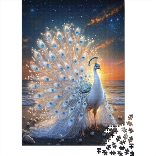 Puzzles Für Erwachsene 1000 Teile Beautiful Peacock 1000-teilige Puzzles, Lernspiele Für Erwachsene 1000pcs (75x50cm) von CPXSEMAZA