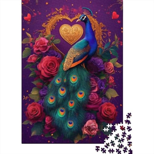 Puzzles Für Erwachsene 1000 Teile Beautiful Peacock 1000-teiliges Puzzle Impossible Puzzle 1000pcs (75x50cm) von CPXSEMAZA