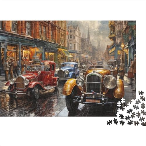 Puzzles Für Erwachsene 1000 Teile Classic Cars on The Streets of London Puzzles Als Geschenke Für Erwachsene 1000pcs (75x50cm) von CPXSEMAZA