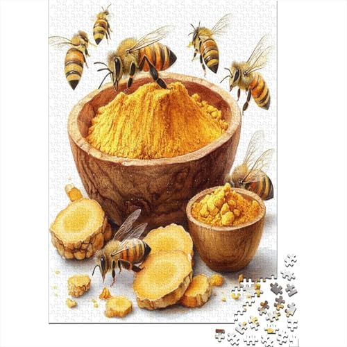 Puzzles Für Erwachsene 1000 Teile Cute Bee Puzzle 1000 Teile Anspruchsvolles Spiel 1000pcs (75x50cm) von CPXSEMAZA