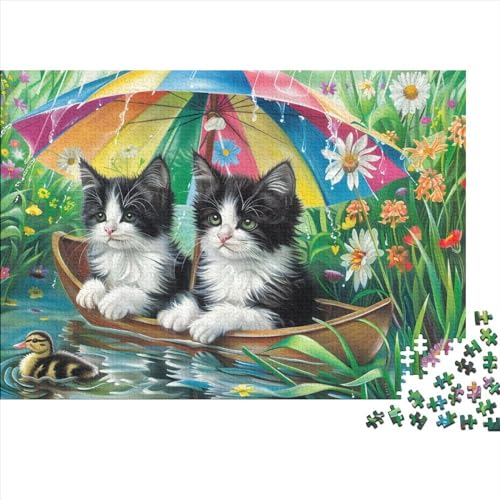 Puzzles Für Erwachsene 1000 Teile Cute Cat 1000-teiliges Puzzle, Herausfordernde Puzzles Für Erwachsene 1000pcs (75x50cm) von CPXSEMAZA