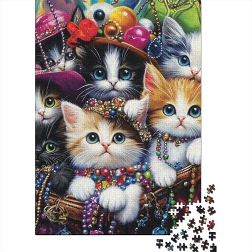 Puzzles Für Erwachsene 1000 Teile Cute Kitten Puzzle 1000 Teile Anspruchsvolles Spiel 1000pcs (75x50cm) von CPXSEMAZA