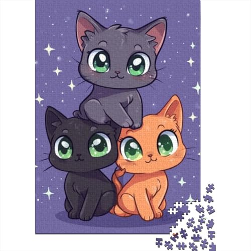 Puzzles Für Erwachsene 1000 Teile Cute Kitten Puzzle 1000 Teile Anspruchsvolles Spiel 1000pcs (75x50cm) von CPXSEMAZA