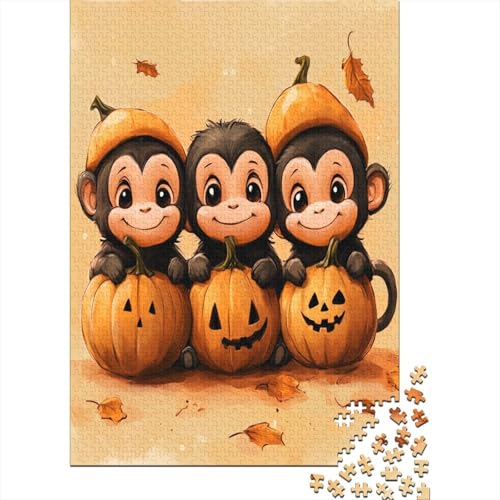 Puzzles Für Erwachsene 1000 Teile Cute Monkey 1000-teilige Puzzles, Lernspiele Für Erwachsene 1000pcs (75x50cm) von CPXSEMAZA