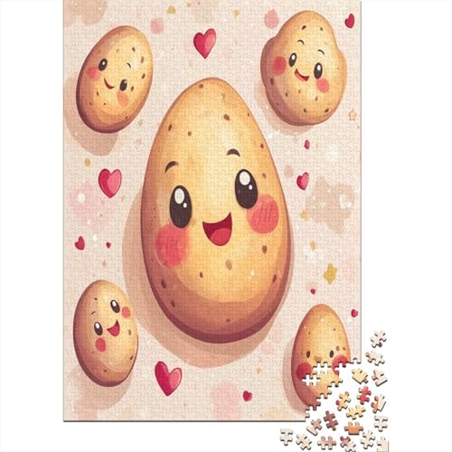 Puzzles Für Erwachsene 1000 Teile Cute Potatoes Puzzle 1000 Teile Einzigartige Heimdekoration Und Geschenke 1000pcs (75x50cm) von CPXSEMAZA