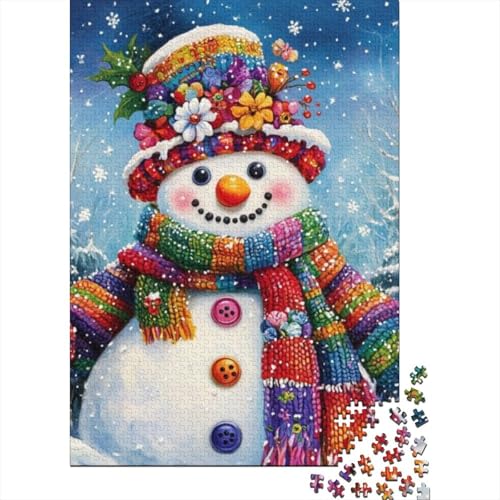 Puzzles Für Erwachsene 1000 Teile Cute Snowman 1000-teiliges Puzzle. Anspruchsvolles Spiel 1000pcs (75x50cm) von CPXSEMAZA