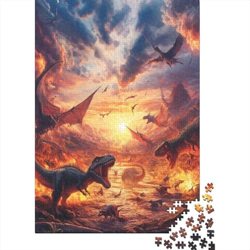 Puzzles Für Erwachsene 1000 Teile Dinosaur Puzzle 1000 Teile Anspruchsvolles Spiel 1000pcs (75x50cm) von CPXSEMAZA