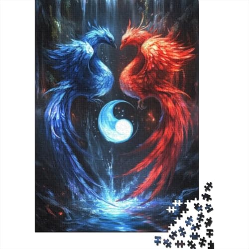 Puzzles Für Erwachsene 1000 Teile Ice Fire Phoenix 1000-teilige Puzzles, Lernspiele Für Erwachsene 1000pcs (75x50cm) von CPXSEMAZA