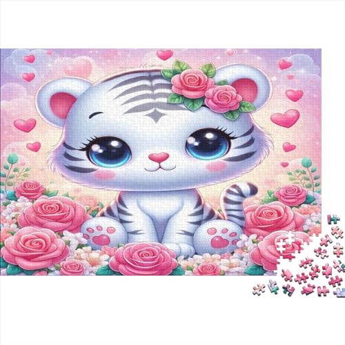 Puzzles Für Erwachsene 1000 Teile Puzzle Für Erwachsene 1000 Teile Puzzle 1000 Teile - Cute Little White Tiger Puzzles Lernspiele 1000pcs (75x50cm) von CPXSEMAZA