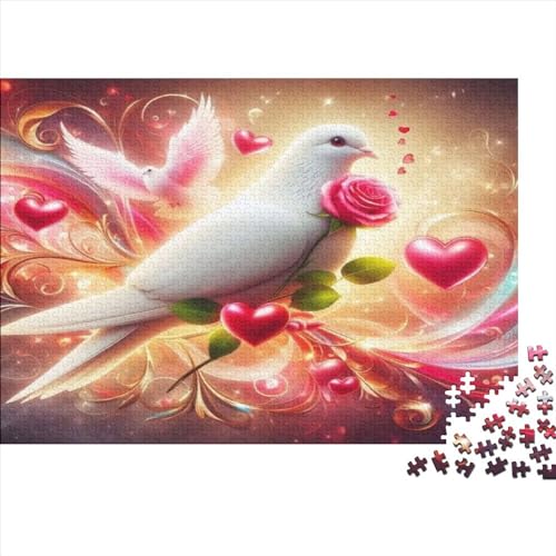 Puzzles Für Erwachsene 1000 Teile Rose Dove Puzzles Als Geschenke Für Erwachsene 1000pcs (75x50cm) von CPXSEMAZA