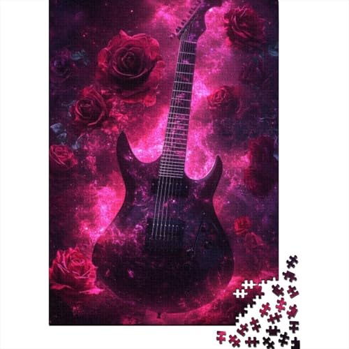 Puzzles Für Erwachsene 1000 Teile Rose Guitar Puzzle 1000 Teile Komplexe Puzzles Für Erwachsene 1000pcs (75x50cm) von CPXSEMAZA