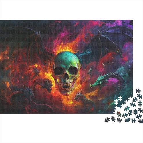 Puzzles Für Erwachsene 1000 Teile Skeleton Dragon Puzzle 1000 Teile Komplexe Puzzles Für Erwachsene 1000pcs (75x50cm) von CPXSEMAZA