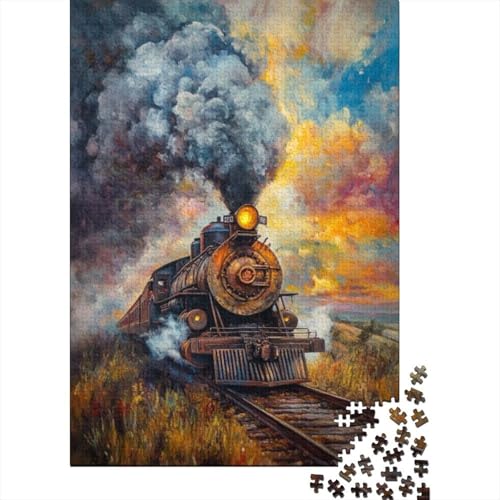 Puzzles Für Erwachsene 1000 Teile Steam Train 1000-teiliges Puzzle Für Erwachsene, Lernspiele 1000pcs (75x50cm) von CPXSEMAZA