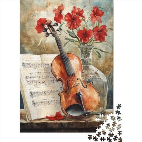 Puzzles Für Erwachsene 1000 Teile Violin Puzzle 1000 Teile Anspruchsvolles Spiel 1000pcs (75x50cm) von CPXSEMAZA