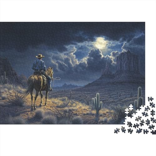 Puzzles Für Erwachsene 1000 Teile Western Cowboy Puzzle Als Geschenk Für Erwachsene 1000pcs (75x50cm) von CPXSEMAZA