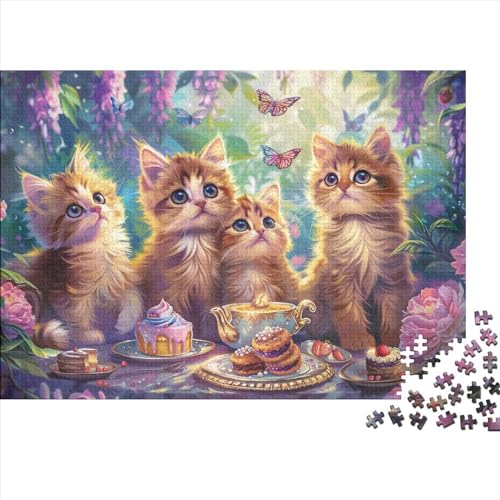 Puzzles Für Erwachsene 1000-teilige Puzzles Für Erwachsene Cute Cat Puzzles Für Erwachsene Und Kinder, Lernspiele, Heimdekoration, Buntes Puzzle 1000pcs (75x50cm) von CPXSEMAZA