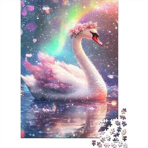 Puzzles Für Erwachsene 300 Beautiful Swan Puzzle 300 Teile Lernspiele Für Erwachsene 300pcs (40x28cm) von CPXSEMAZA