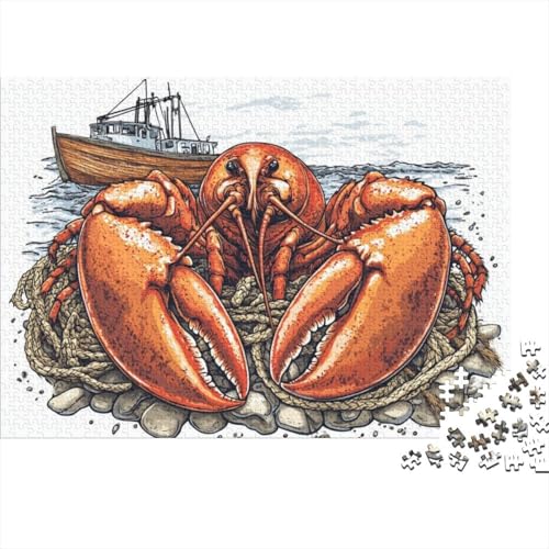 Puzzles Für Erwachsene 300 Lobster Puzzle 300 Teile Lernspiele Für Erwachsene 300pcs (40x28cm) von CPXSEMAZA