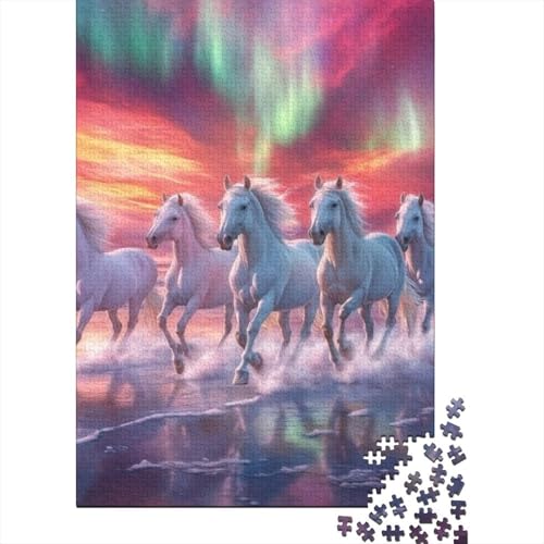 Puzzles Für Erwachsene 300 Running Horse Puzzles 300 Teile Anspruchsvolles Spiel 300pcs (40x28cm) von CPXSEMAZA