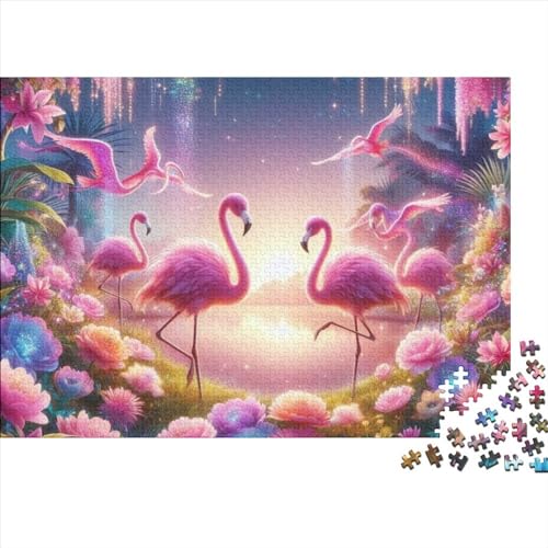 Puzzles Für Erwachsene 300 Teile, Beautiful Flamingo Puzzle Bunte DIY-Puzzles Für Heimdekorationsgeschenke, Familienpuzzle Perfekt Für Spieleabende 300pcs (40x28cm) von CPXSEMAZA