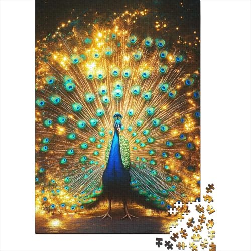 Puzzles Für Erwachsene 300 Teile Beautiful Peacock Puzzle 300 Teile Anspruchsvolles Spiel 300pcs (40x28cm) von CPXSEMAZA