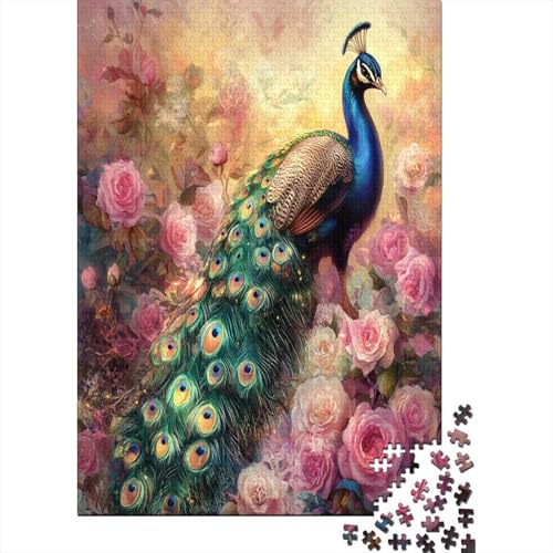 Puzzles Für Erwachsene 300 Teile Beautiful Peacock Puzzle 300 Teile Anspruchsvolles Spiel 300pcs (40x28cm) von CPXSEMAZA