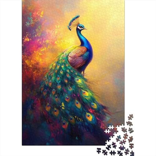 Puzzles Für Erwachsene 300 Teile Beautiful Peacock Puzzle 300 Teile Lernspiele Für Erwachsene 300pcs (40x28cm) von CPXSEMAZA