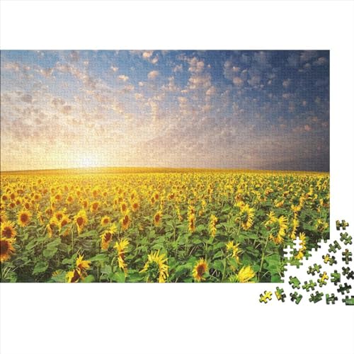 Puzzles Für Erwachsene 300 Teile Beautiful Sunflower 300-teiliges Puzzle Für Erwachsene, Lernspiele 300pcs (40x28cm) von CPXSEMAZA