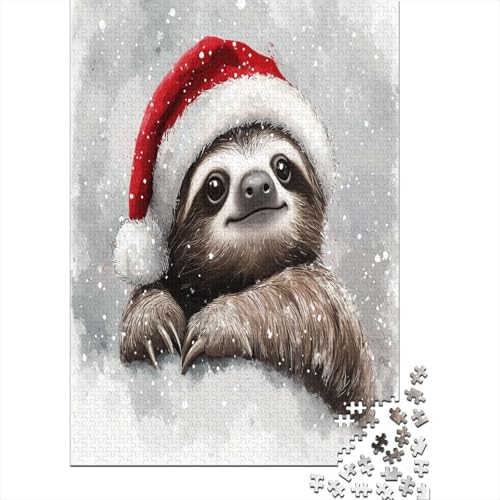 Puzzles Für Erwachsene 300 Teile Christmas Sloth Puzzle 300 Teile Anspruchsvolles Spiel 300pcs (40x28cm) von CPXSEMAZA