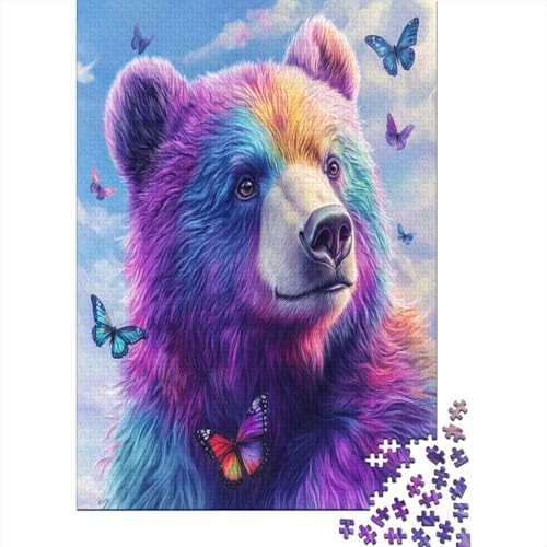 Puzzles Für Erwachsene 300 Teile Colored Bear Puzzle 300 Teile Anspruchsvolles Spiel 300pcs (40x28cm) von CPXSEMAZA