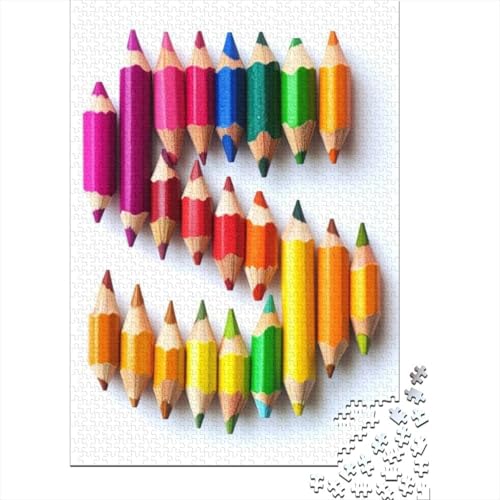 Puzzles Für Erwachsene 300 Teile Colored Pen Puzzle 300 Teile Lernspiele Für Erwachsene 300pcs (40x28cm) von CPXSEMAZA