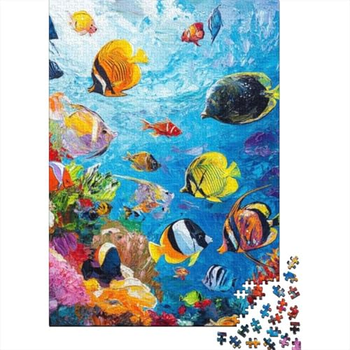 Puzzles Für Erwachsene 300 Teile Colorful Fish 300-teiliges Puzzle Für Erwachsene, Lernspiele 300pcs (40x28cm) von CPXSEMAZA