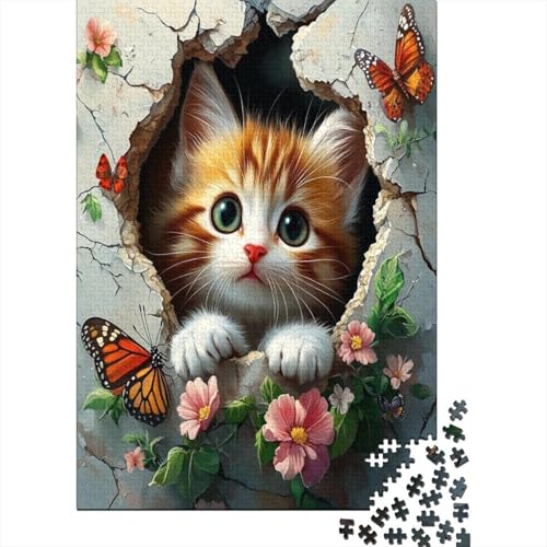 Puzzles Für Erwachsene 300 Teile Cute Cat Puzzle 300 Teile Anspruchsvolles Spiel 300pcs (40x28cm) von CPXSEMAZA