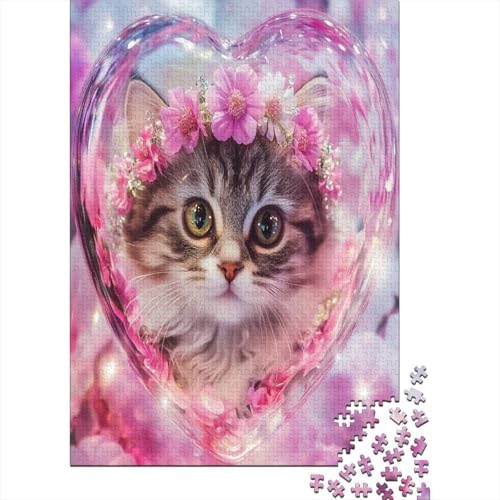 Puzzles Für Erwachsene 300 Teile Cute Cat Puzzle 300 Teile Anspruchsvolles Spiel 300pcs (40x28cm) von CPXSEMAZA