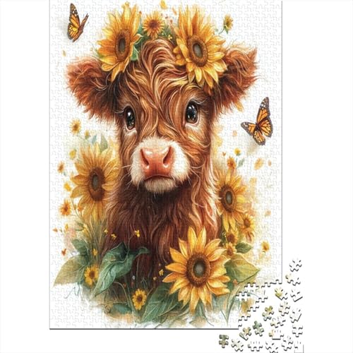 Puzzles Für Erwachsene 300 Teile Cute Cow Puzzle 300 Teile Anspruchsvolles Spiel 300pcs (40x28cm) von CPXSEMAZA