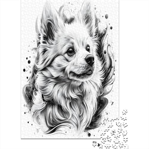 Puzzles Für Erwachsene 300 Teile Cute Dog Puzzle 300 Teile Anspruchsvolles Spiel 300pcs (40x28cm) von CPXSEMAZA