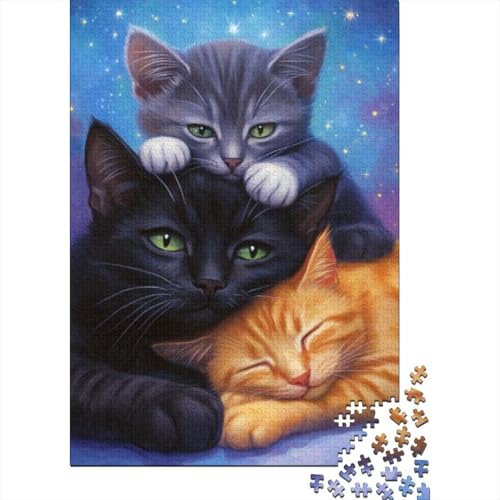 Puzzles Für Erwachsene 300 Teile Cute Kitten Puzzle 300 Teile Anspruchsvolles Spiel 300pcs (40x28cm) von CPXSEMAZA