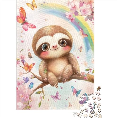 Puzzles Für Erwachsene 300 Teile Cute Sloth Puzzle 300 Teile Lernspiele Für Erwachsene 300pcs (40x28cm) von CPXSEMAZA