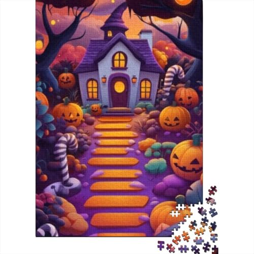 Puzzles Für Erwachsene 300 Teile Halloween Cabin Puzzle 300 Teile Lernspiele Für Erwachsene 300pcs (40x28cm) von CPXSEMAZA