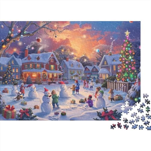 Puzzles Für Erwachsene 300 Teile Holzpuzzle Merry Chrismas Puzzle-Kunstwerk, Puzzle-Wanddekoration, Einzigartige Geburtstags 300pcs (40x28cm) von CPXSEMAZA