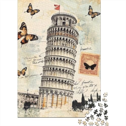 Puzzles Für Erwachsene 300 Teile Leaning Tower of Pisa 300-teilige Puzzles, Lernspiele Für Erwachsene 300pcs (40x28cm) von CPXSEMAZA